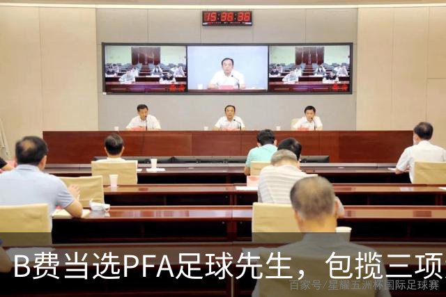 B费当选PFA足球先生，包揽三项大奖